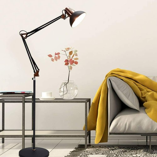 Modern Floor Lamp Architect Swing Arm Standing Reading Lamp Adjustable Metal - Picture 8 of 10