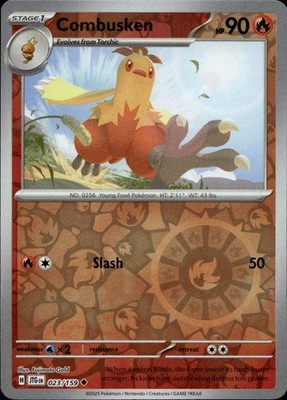 Combusken Reverse Holo Uncommon Journey Together 023/159 Pokemon Near Mint