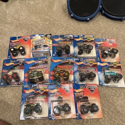 Monster Jam 1:64 Hotwheels Diecast Lot of 13 Vintage Rare Monster Trucks