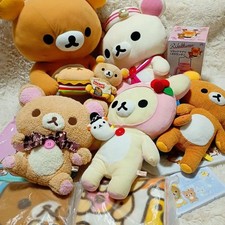 SanX Rilakkuma Korilakkuma Plush Bundle 13 Piece Big 48cm 45cm Collectible