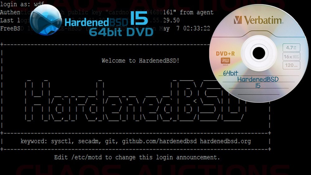 HardenedBSD 15 64bit DVD
