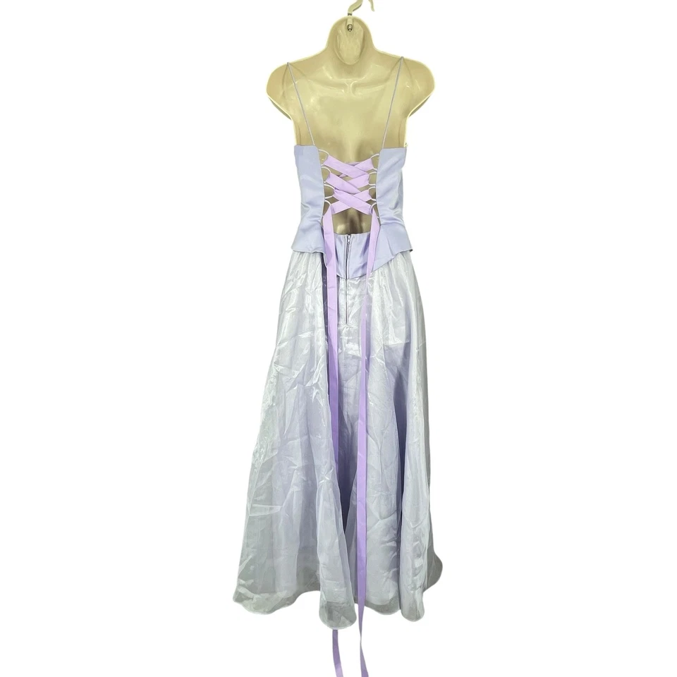 Vestido Corsé Dave & Johnny Mujer Lavanda Hada Formal Vestido Baile de graduación Maxi Talla 5-6 Foto 2 de 4