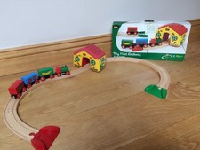 Brio Train My First Railway Set 33700 Complete In Box Plus Extra Pieces Used.
