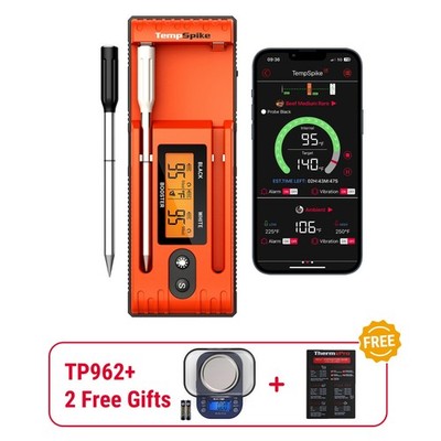 ThermoPro TP962 Wireless Meat Thermometer with 2 Probes Bluetooth BBQ Oven Grill