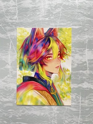 Genshin Impact Tighnari A5 Artprint Postkarte