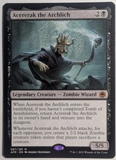 Acererak the Archlich x1 Adventures in the Forgotten Realms MTG LP/NM