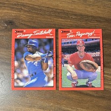 Donruss 1990 2 Card MLB Lot Danny Tartabull Royals #322 Tom Pagnozzi #591