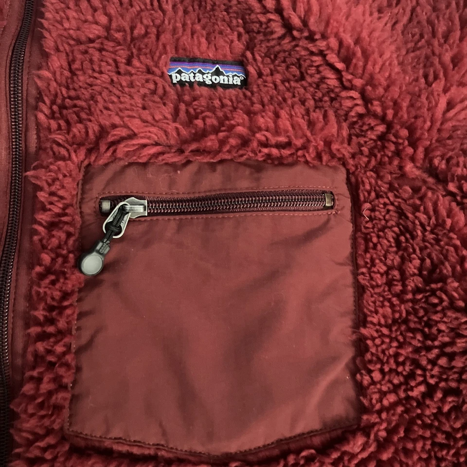 Chaqueta De Colección Patagonia Para Hombres XL Roja Retro X Cárdigan Pila Profunda EE. UU. Rara Y2K Foto 3 de 4