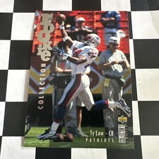 1995 Ty Law Upper Deck Collector's Choice Update Card #U40 Rookie GOLD RC 1:Box. rookie card picture