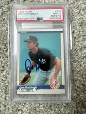 1984 Don Mattingly Fleer PSA 9 Auto 10