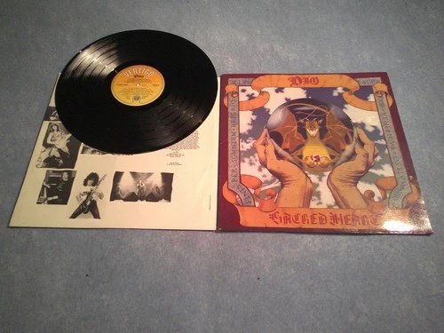 DIO SACRED HEART VINYL 1985 HEAVY METAL HARD ROCK EX+ AUDIO  WITH INNER