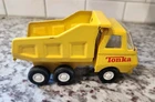 Vintage Tonka 5" Metal Dump Truck 1974 Vehicle Yellow 55010 w/tilting bed.