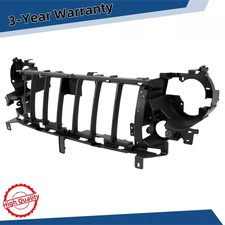 Header Panel For 2005-2007 Jeep Liberty W Fog Light Holes Grille Reinf Plastic