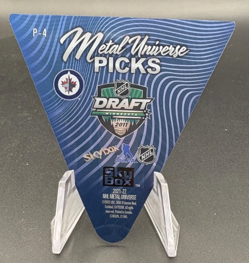 2021-22 Skybox Metal Universe MARK SCHEIFELE Picks Die-Cut #P-4 - Image 2 of 3