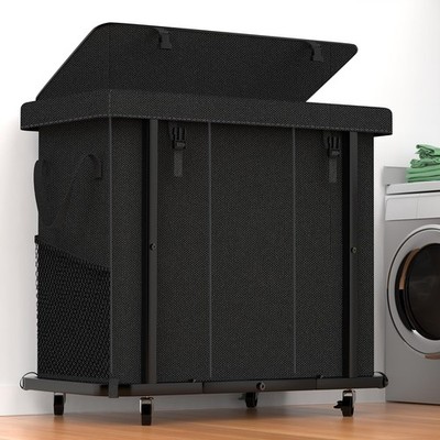 60 Gal(230L) High Large Laundry Basket with Wheels, Rolling Laundry Hamper, L...
