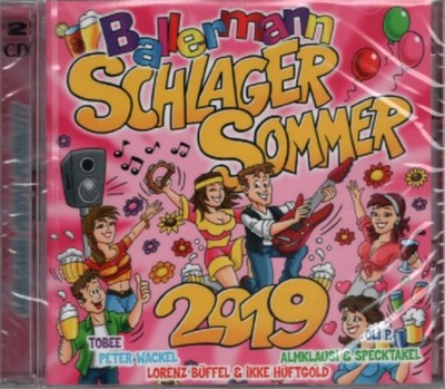 Ballermann Schlager Sommer 2019 - 2 CD, Tobee, Oli P., Peter Wackel, Almklausi,