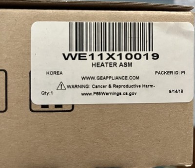 *NEW* GENUINE FACTORY OEM GE/GENERAL ELECTRIC WE11X10019 DRYER HEATING ELEMENT
