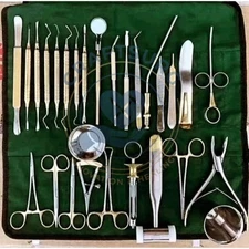 Dentist Complete Surgical Diagnostic Kit30PCS Stainless Steel Dental Instruments
