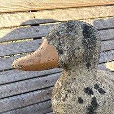 Large weathered goose Stone goose sculpture Garden goose ornament
