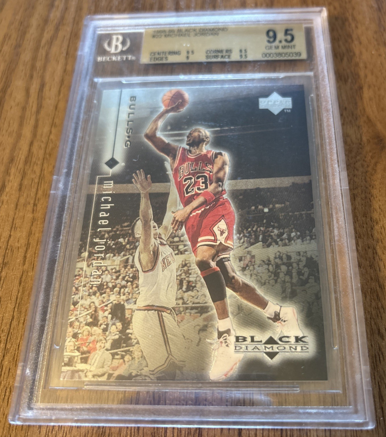 Michael Jordan 1998 Black Diamond #22 BGS 9.5