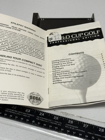 World Cup Golf Professional Edition  w/ Registration Sega Saturn