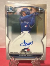 2023 Bowman Chrome Baseball Adrian Pinto 1st Prospect Auto Toronto CPA-API
