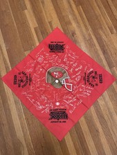 Vintage San Francisco 49ers January 22nd, 1989 Super Bowl XXIII Bandana