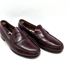 G. H. Bass Weejuns Loafers Wine Burgundy Mens Size 9 D