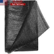 Black Mesh Shade Cloth UV Stabilized Tarp Plant Protection Outdoor Gardening New