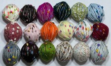 Job lot Bundle knitting yarn wool 18x Ball Fancy Mini Pom Pom Oddments 35B