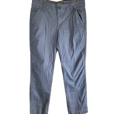 Eddie Bauer Women's Chino Pants size 10 Blue/Gray Straight Leg Cotton Blend
