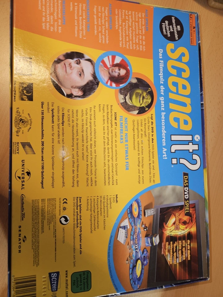 Mattel - Scene It - Das DVD Spiel komplett, ab 16+, 2-4 Spieler - Bild 2 von 4