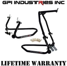 Universal Headlift front and rear motorcycle paddock race stands lifts set