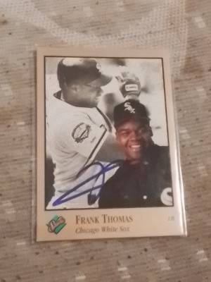 Frank Thomas Signed 1992 Leaf Studio Baseball Card 159