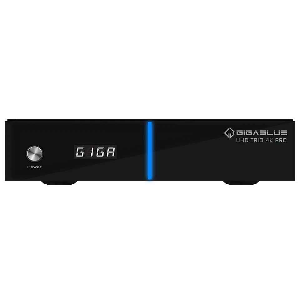 ►GigaBlue UHD Trio 4K PRO Combo 1X DVB-S2X 1X DVB-C/T2 Linux W-LAN 1200Mbps BT✅ - Photo 2/4