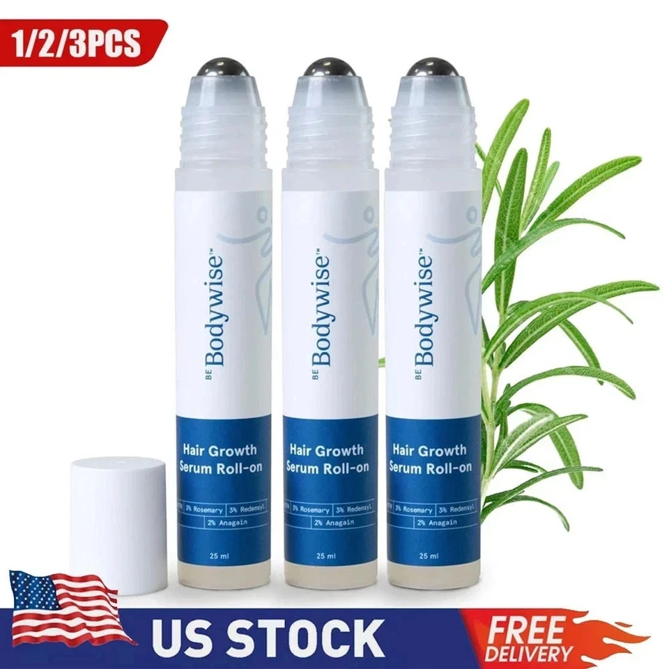 Be Bodywise Rosemary Hair Growth Serum Roll-On 25ml with Redensyl & Anagain - Image 2 of 4
