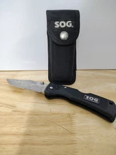 SOG MAGNADOT KNIFE Specialty Knives And Tools With Case Has Belt Loop On Case 