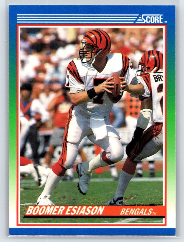 #40 Boomer Esiason, Cincinnati Bengals 1990 Score Base