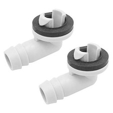 DGZZI 2PCS 3/5 Inch AC Drain Hose Connector Elbow Fitting with Rubber Ring for