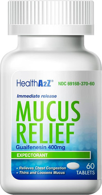 Mucus Relief | Guaifenesin 400Mg | Immediate Release | No Benzene | Expectorant