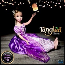Jakks Pacific Disney Tangled My Size Rapunzel Doll 38" Dress No Shoe Target