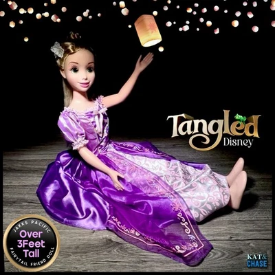Jakks Pacific Disney Tangled My Size Rapunzel Doll 38" Dress No Shoe Target - Image 1 of 4