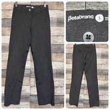Betabrand Yoga Dress Pants Women  s S Gray Stretch Pull On Knit Inseam 30 