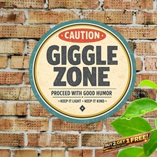 Circular Retro Metal Sign Personalized Style Home Decor 8x8