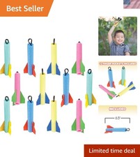 Interactive Foam Finger Flyer Rockets - 12 Pack, 6.5 Inches - Educational Fun 