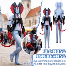 Damen Avatar Cosplay Kostüm blauhäutig Neytiri Halloween Kostüm Outfit Karneval