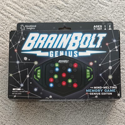 BrainBolt Genius Edition Electronic Memory Game Ages 7-107 Educational Insights