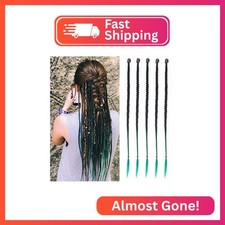 Braid Hair Extensions, 5 PCS Baby Braids Front Side Bangs Clip in Hair Extension