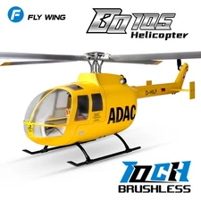 Fly Wing V4 BO-105 RC Helicopter 10CH GPS ACE Flight Controller Hovering Lights