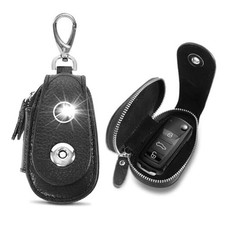 Car Key Cover Genuine Leather Car Key Fob Case for Universal Car Keys, Style2